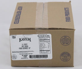Kayem 3:1 Beef Hot Dogs Foodservice 10″