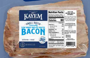 Km Naturally Smoked Thick Cut Roasted Bacon 4/3 LBS