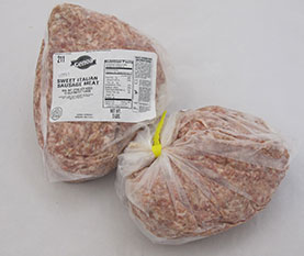Genoa Sweet Italian Sausage Meat 2/5# Bags