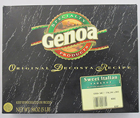 Genoa Sweet Italian Sausage 2/5 LB