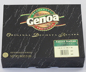 Genoa Sweet Italian Bbq Sausage with Fennel