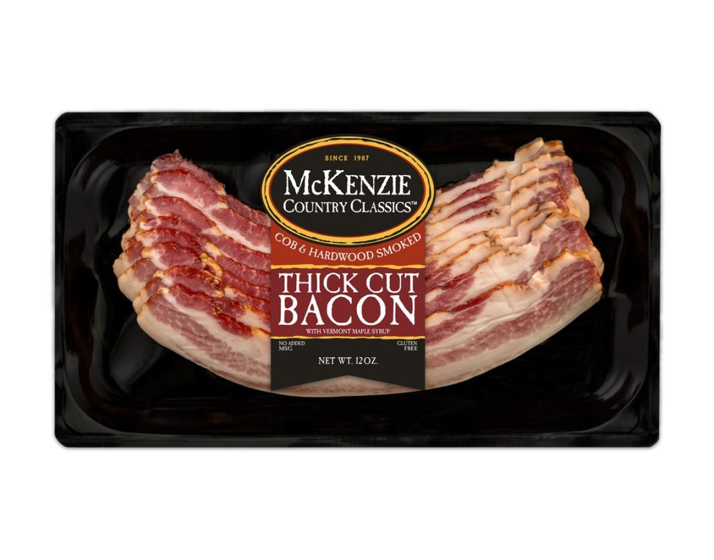 Mckenzie 12Oz Thick Cut Sliced Cob RSTD Smoked Bacon