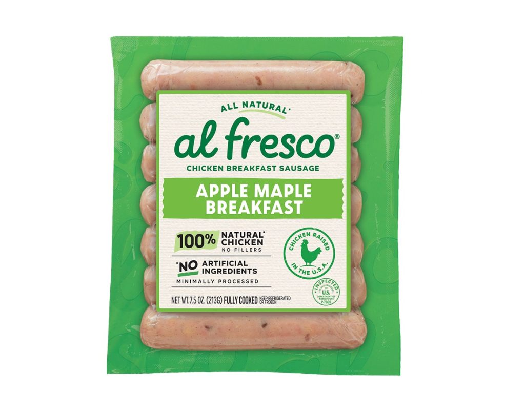 Al Fresco Fresh Apple Maple Breakfast Chicken Sausage Foodservice