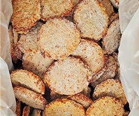 Al Fresco Apple Maple Breakfast Chicken Patty 2/5# Food Service Frozen.