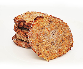 Al Fresco Country Style Fully Cooked Breakfast Chicken Patty Food Service 2/5#