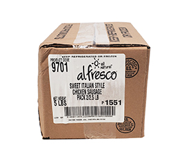 Al Fresco Sweet Italian Fully Cooked Chicken Sausage