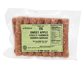 Al Fresco Sweet Apple Fully Cooked Chicken Sausage