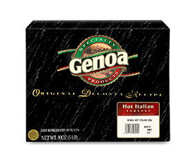 Genoa Hot Italian Coil Sausage 2-5 LB