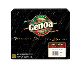 Genoa Hot Italian Sausage 2/5 LB