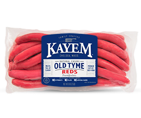 Kayem 8:1 Old Tyme Reds Natural Casing Franks