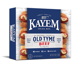 Kayem 2 LB Old Tyme Natural Casing Beef Franks
