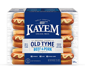Kayem 2.5 LB Old Tyme Natural Casing Franks