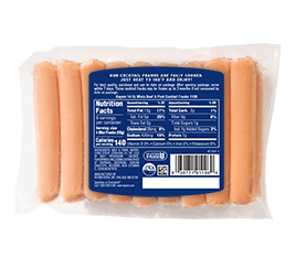 Kayem 8:1 Lower Sodium Hot Dogs