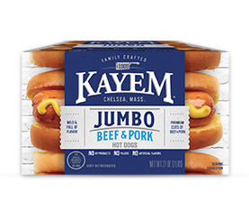 Kayem Deli 3 LB Jumbo Hot Dogs