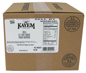 Kayem Deli 6:1 Hot Dogs