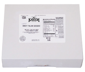 Kayem Sweet Italian Links 8″ 2/5 LBS