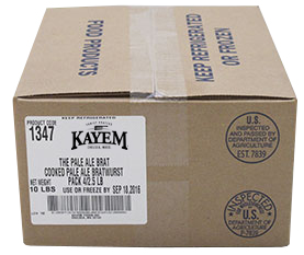 Kayem Fully Cooked Pale Ale Brats
