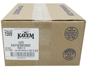 Kayem Choice New York Style Black Pastrami Brisket Sliced