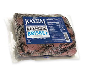 Kayem Choice New York Style Black Pastrami Brisket Sliced