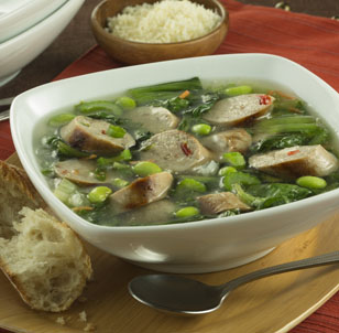 Escarole Soup with Sweet Italian Chicken Sausage